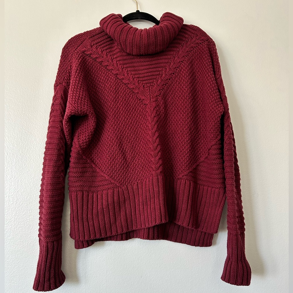 Knitted Turtleneck Sweater. Chunky knit sweater
